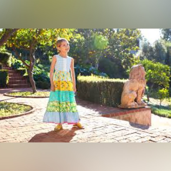 New Matilda Jane Brand Sweet Treat Maxi Dress Girls Teen Size 12 Floral Flower - Picture 4 of 15